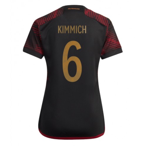 Fotballdrakt Dame Tyskland Joshua Kimmich #6 Bortedrakt VM 2022 Kortermet
